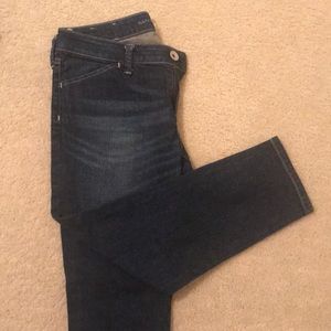 Banana Republic Ankle Length Dark Wash Jeans